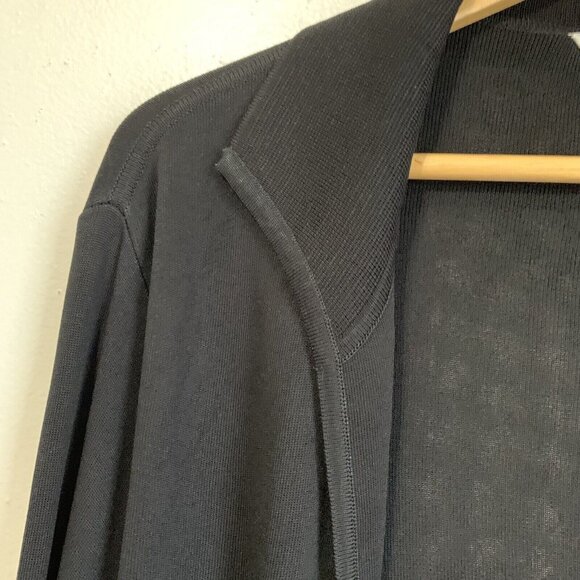Exclusively Misook Women’s XL Knit Open Cardigan Blazer Black Quiet Luxury - Picture 3 of 8